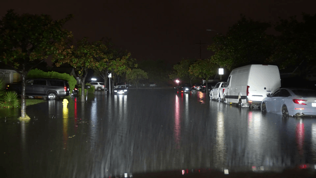 Inundaciones sobre el Sur de California jueves en la madrugada. Ventura, California. 21 de Diciembre 2023