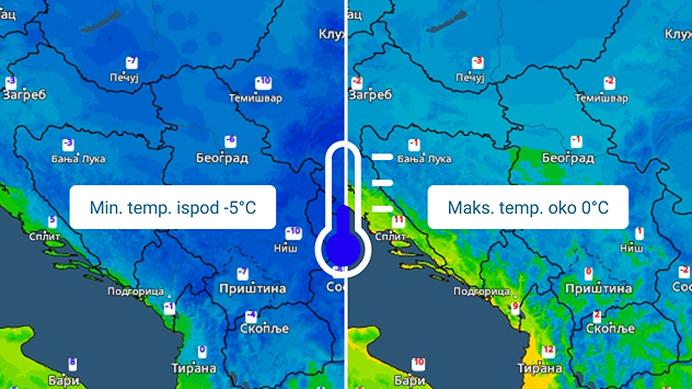 Hladno početkom sedmice