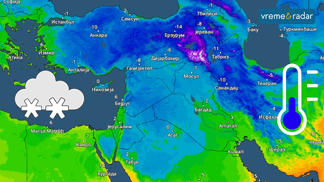 Niske temperature na Bliskom istoku