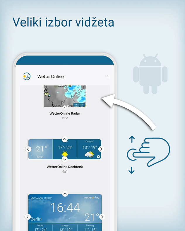 Vidžeti Android 3