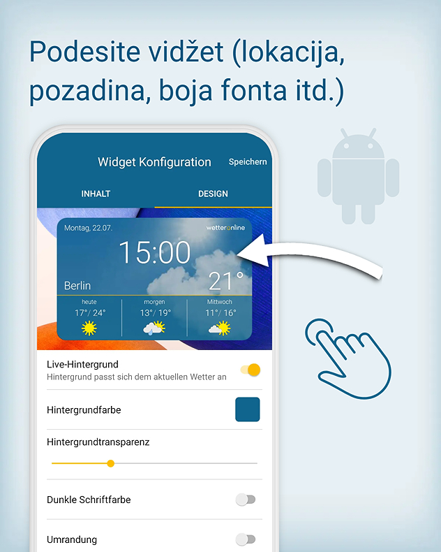 Vidžeti Android 4