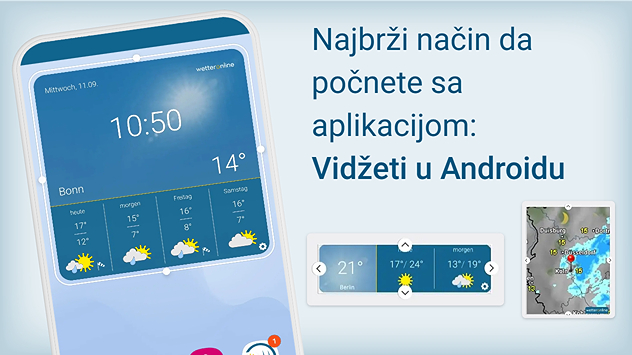 Vidžeti u aplikaciji