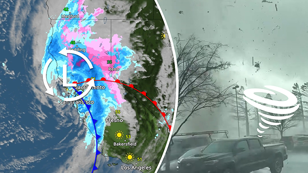 Rare tornado hits California town amid potent winter storm – Weather News