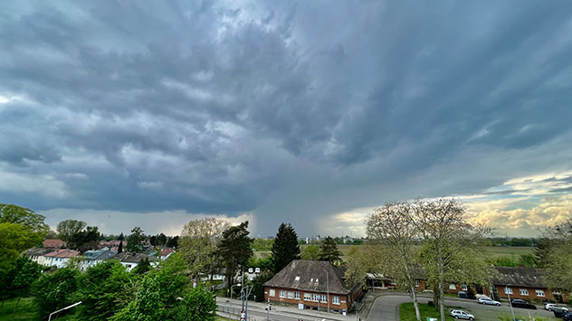 Gewitterwolke bei Karlsruhe