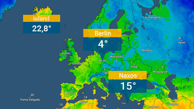 TemperaturRadar Europa