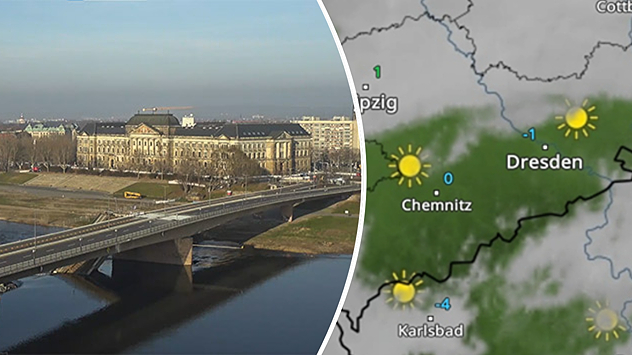 Webcam-Bild aus Dresden und WetterRadar