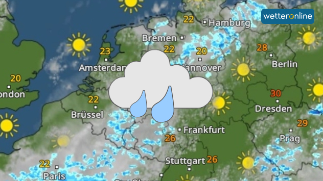 WetterRadar-Vorhersage für Samstag