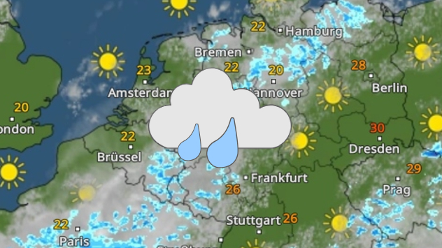 WetterRadar-Vorhersage für Samstag