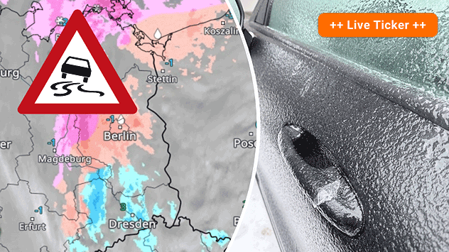 Gefährliche Wetterlage: Glättegefahr und Eispanzer durch Schnee und Eisregen