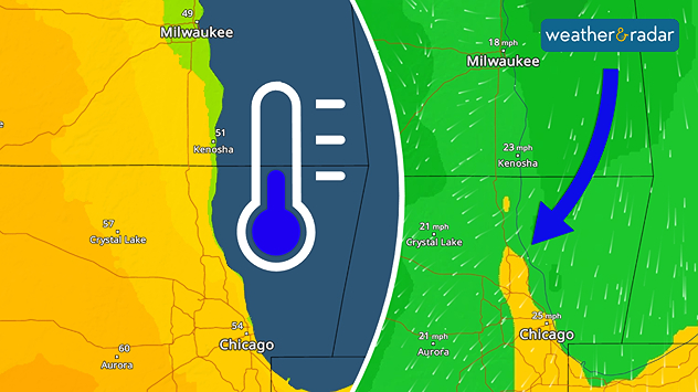 Cold winds off of Lake Michigan are keeping those from Milwaukee to Chicago chilly.