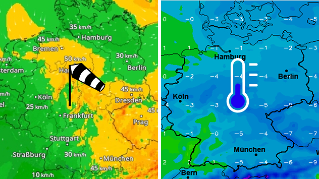 Windchill im Norden - Durch Wind fühlt es sich viel kälter an