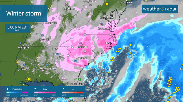 Saturday's winter storm