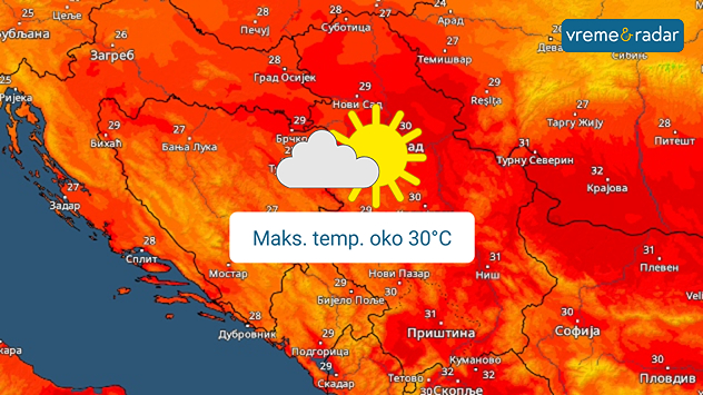Toplo i suvo u utorak