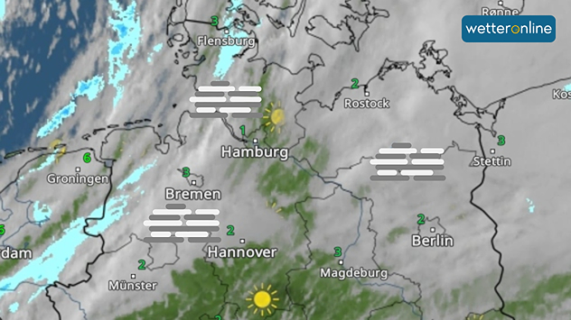 WetterRadar von Dienstagmorgen WetterRadar von Dienstagmorgen