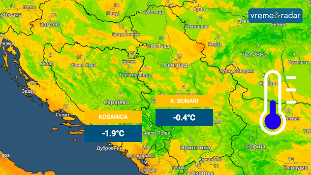 Hladno jutro u utorak