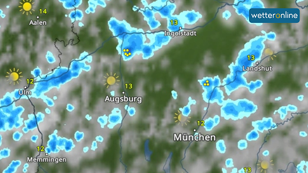 WetterRadar Dienstag