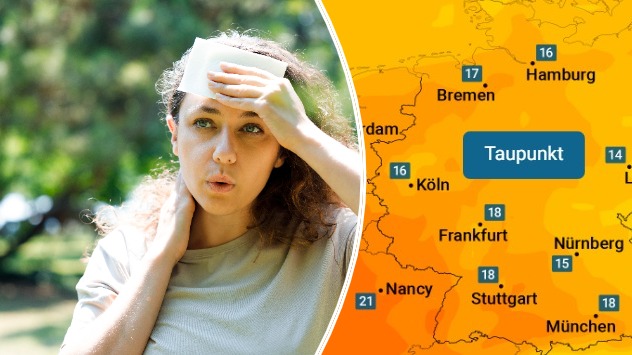 hohe Taupunkte lassen uns schwitzen