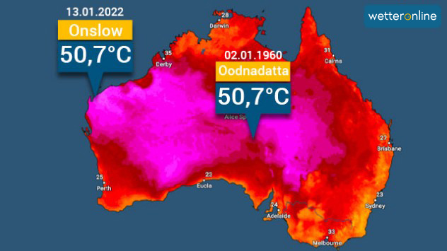 TemperaturRadar Australien