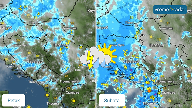 Kiša, pljuskovi i grmljavina