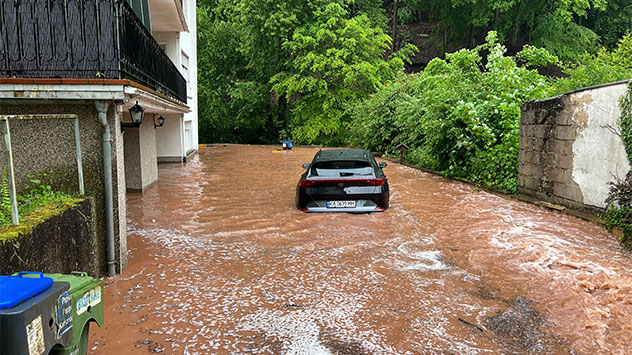 Besonders betroffen ist der Ort Fechingen bei Saarbrücken. 