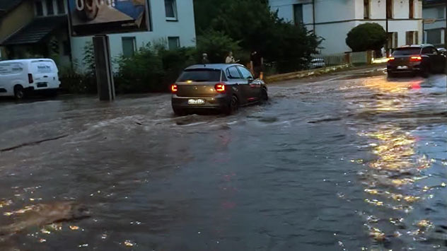 Überflutungen in Hann. Münden