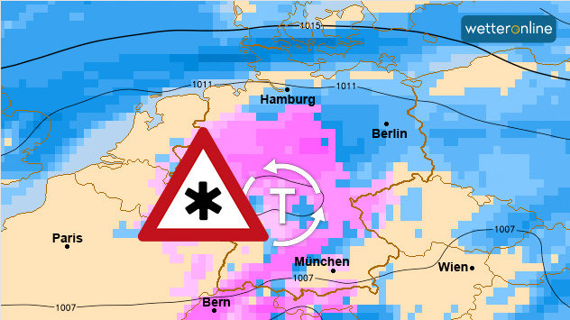 Diese Variante des Amerikanischen Wettermodells sieht Ende kommende Woche einen Wintereinbruch mit Schnee.