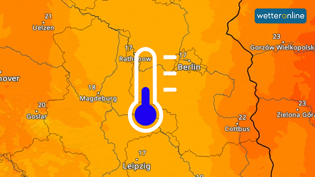 TemperaturRadar zeigt unter 20 Grad im Osten Deutschlands