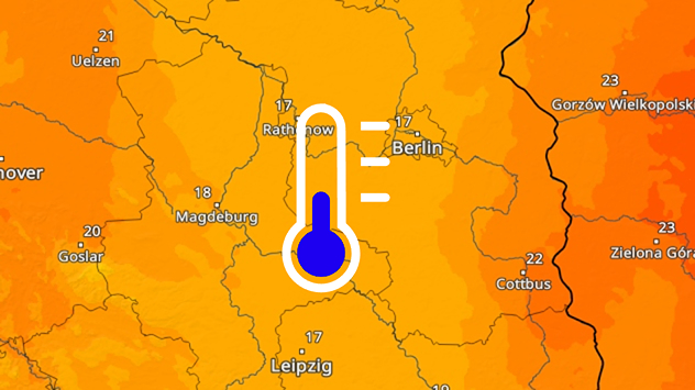 TemperaturRadar zeigt unter 20 Grad im Osten Deutschlands