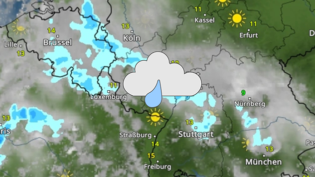 WetterRadar für Samstag