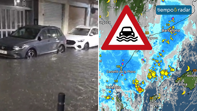 Las tormentas de la pasada madrugada provocaron numerosos incidentes en el este de España. El aire frío en altura, junto con la humedad aportada por el mar Mediterráneo, creó el cóctel perfecto para la formación de tormentas severas.&nbsp;