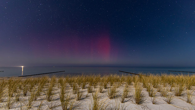 Polarlichter in Prerow an der Ostsee - © Klaus Haase Polarlichter in Prerow an der Ostsee