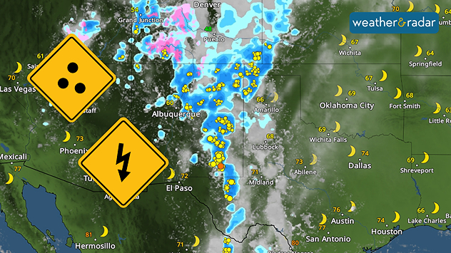 Weekend severe risks brings hail chances.