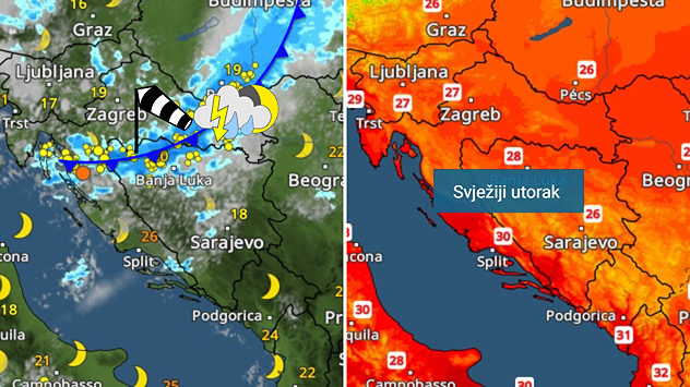 Dug niz dana sa preko 30°C ima kraj