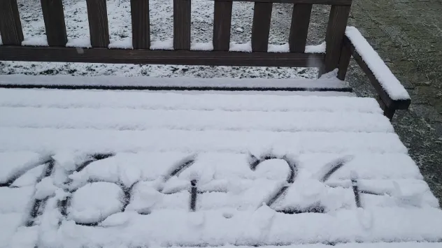 Frischer Schnee mitten im April