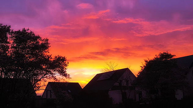 © Viola Corina Stegemann via WetterMelder Deutschland Dämmerung Viersen