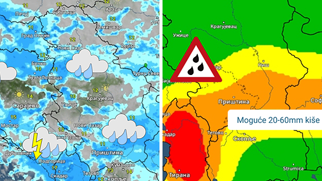 Oblaci, kiša, obilnije padavine