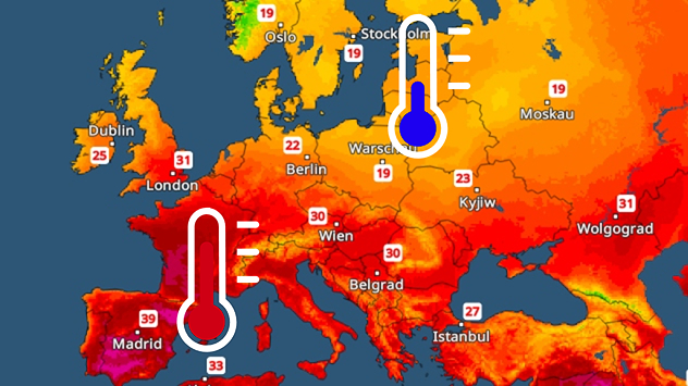 Temperaturni kontrast u Evropi