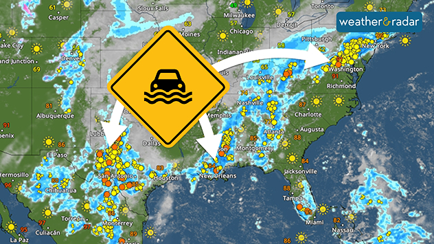 WeatherRadar: Se prevén lluvias intensas que podrían provocar inundaciones.