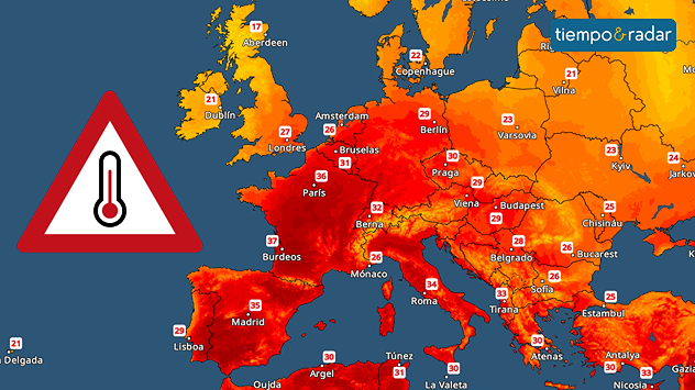 Una ola de calor ya ha afectado a gran parte de España y Francia, y llegará a Europa Central en la segunda mitad de la semana.