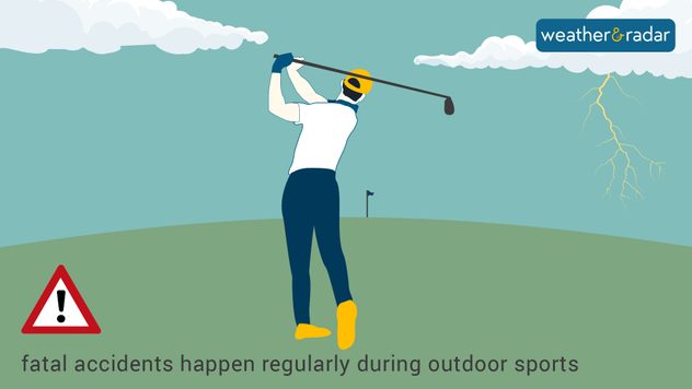 lightning on a field