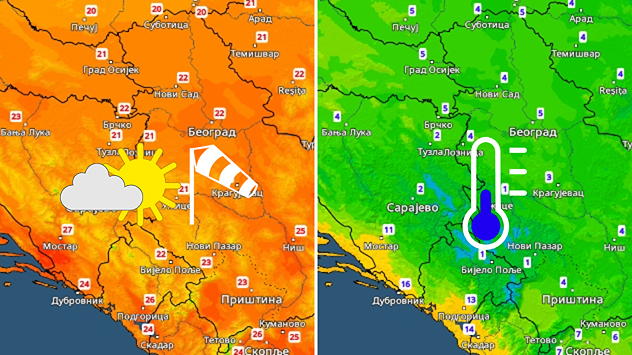 Topao dan, hladno jutro