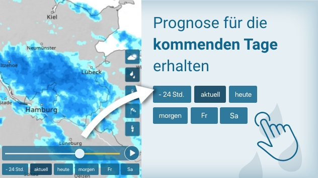 Prognose für die kommenden Tage erhalten