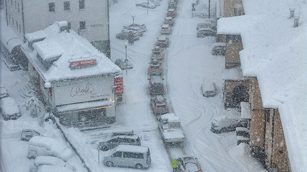Schneechaos am Brenner