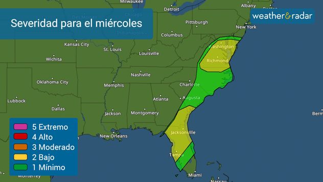 riesgo de tormentas severas