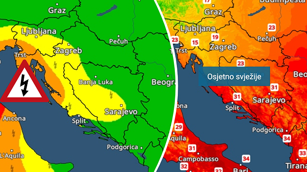 Promjena se širi sa zapada do vikenda