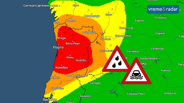 Obilna kiša u Portugaliji