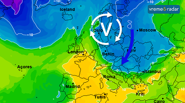 Anticiklon i zahlađenje