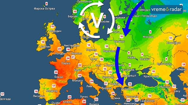 Temperatura u Evropi