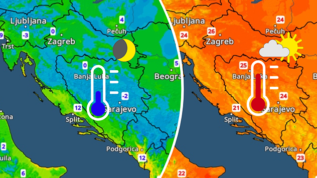 Većinom sunčano, dolazi nam preko 25°C