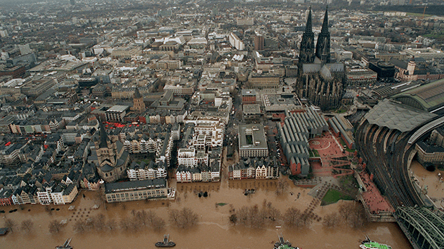 Hochwasser in Köln 